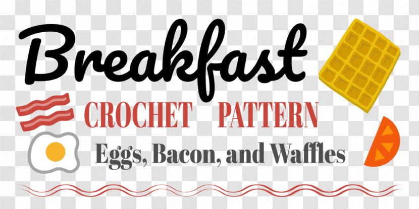 Breakfast Bacon Waffle Crochet Amigurumi - Com Transparent PNG