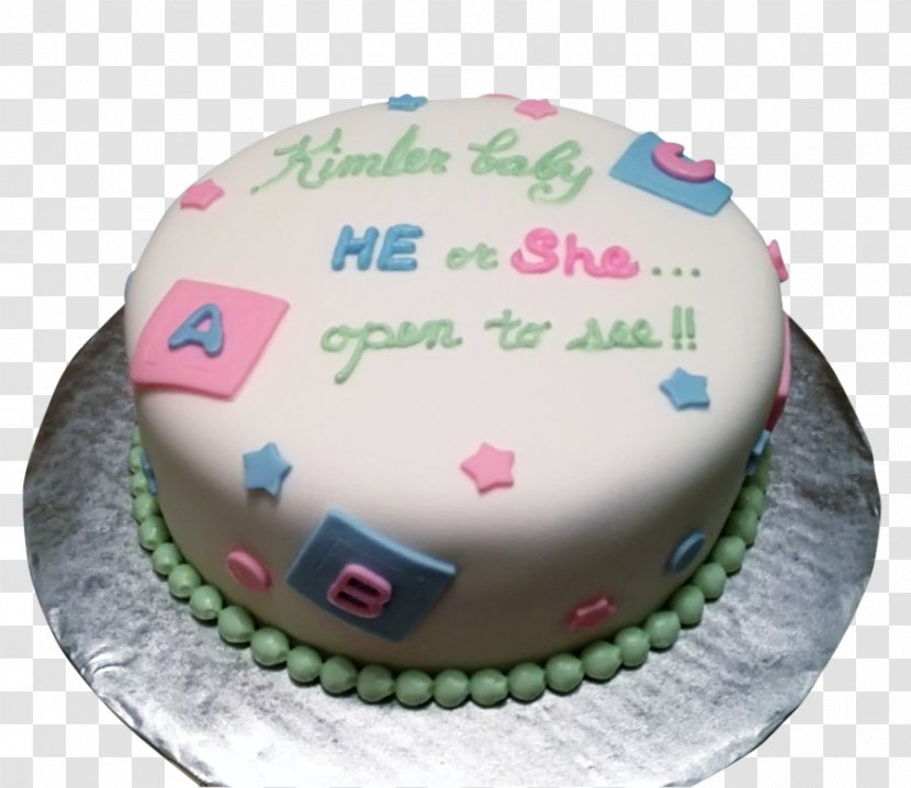 Birthday Cake Cupcake Frosting & Icing Decorating - Gender Reveal Transparent PNG