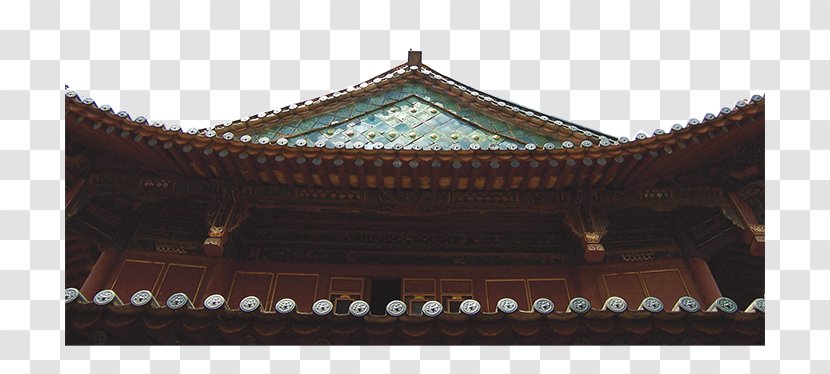 Eaves Roof Tiles Chinoiserie - Palace Wall Transparent PNG