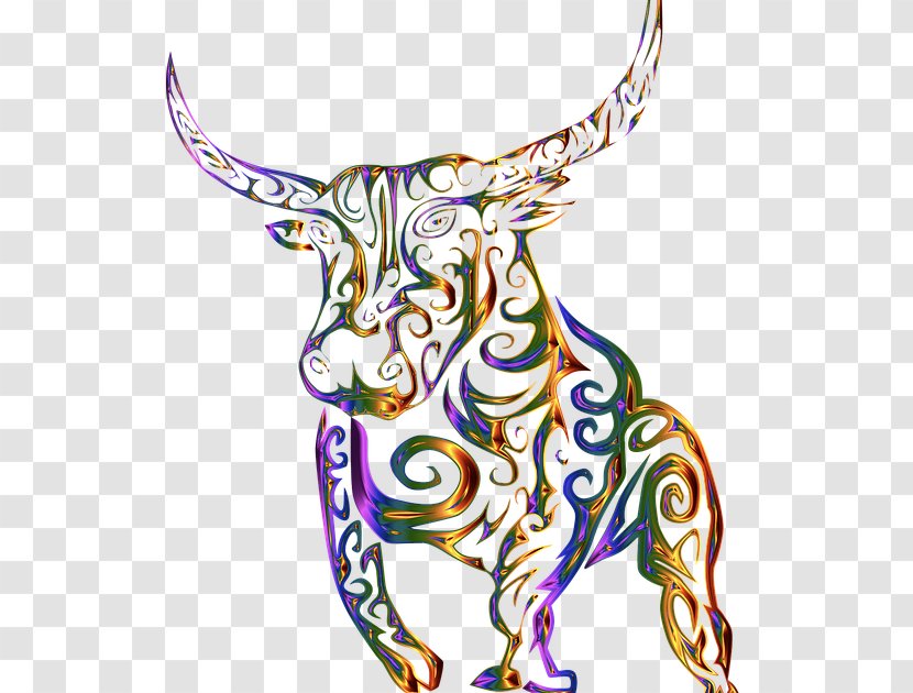 Texas Longhorn Bull Clip Art Line Image - Artwork Transparent PNG