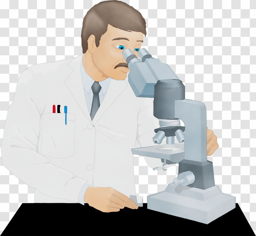 Microscope Optical Instrument Researcher Scientific Instrument Scientist Transparent PNG
