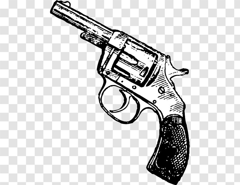Revolver Firearm Handgun Pistol Clip Art - Trigger Transparent PNG