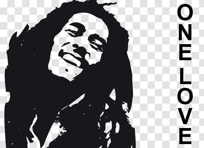 Bob Marley Stencil Reggae - Tree Transparent PNG