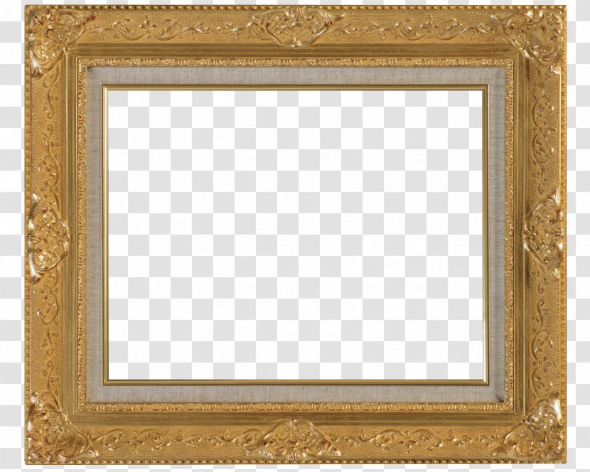Picture Frames Decorative Arts Wall Decal - Frame - Golden Transparent PNG
