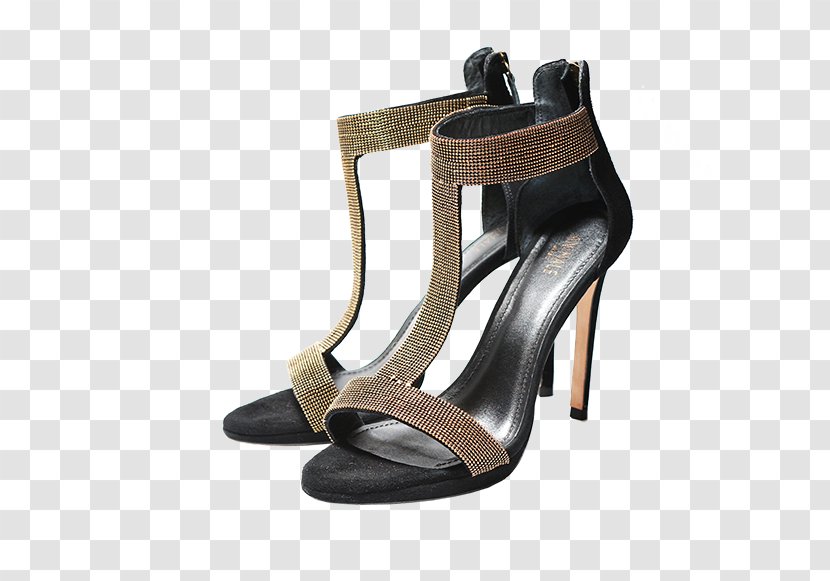 Sandal Shoe Pump Black M Transparent PNG