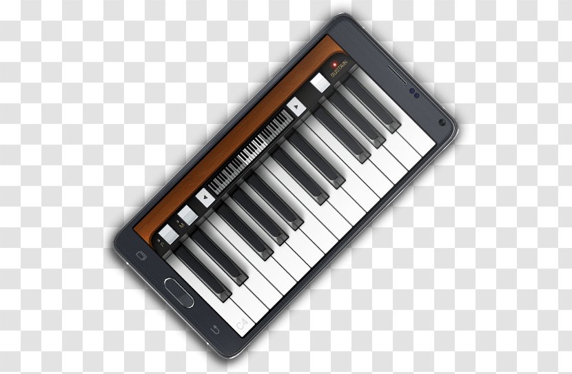 Electric Piano Digital Musical Keyboard Electronic - Flower - Garageband Audio Workstation Transparent PNG