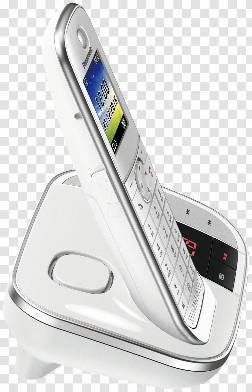 Mobile Phones Feature Phone Cordless Analogue Panasonic KX-TGJ322GW Answerphone Telephone KX-TGJ320 - Answering Machines - Gadget Transparent PNG