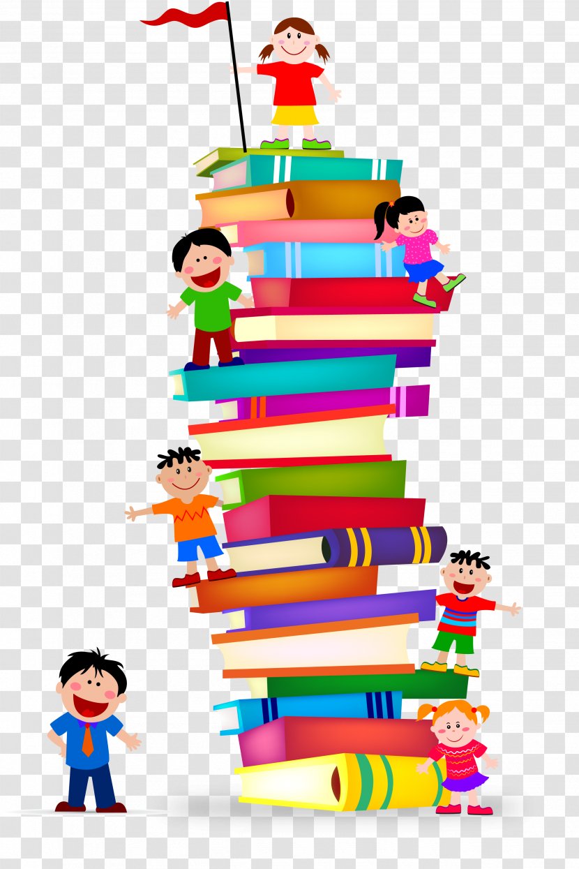 Book Library Stack Clip Art - Party Hat - Books Child Transparent PNG