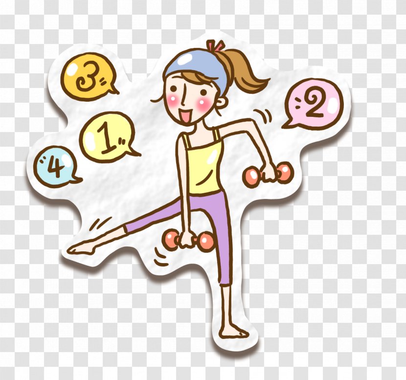 Emoticons Dumbbell Olympic Weightlifting Barbell - Cartoon - Lifting Dumbbells Transparent PNG