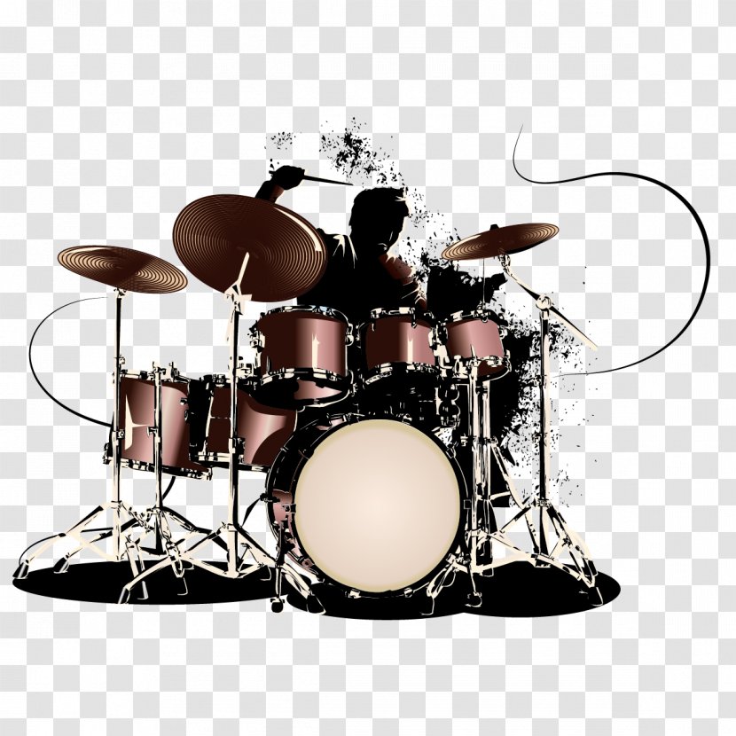 Drums Percussion Musical Instrument - Cartoon - Knock Transparent PNG