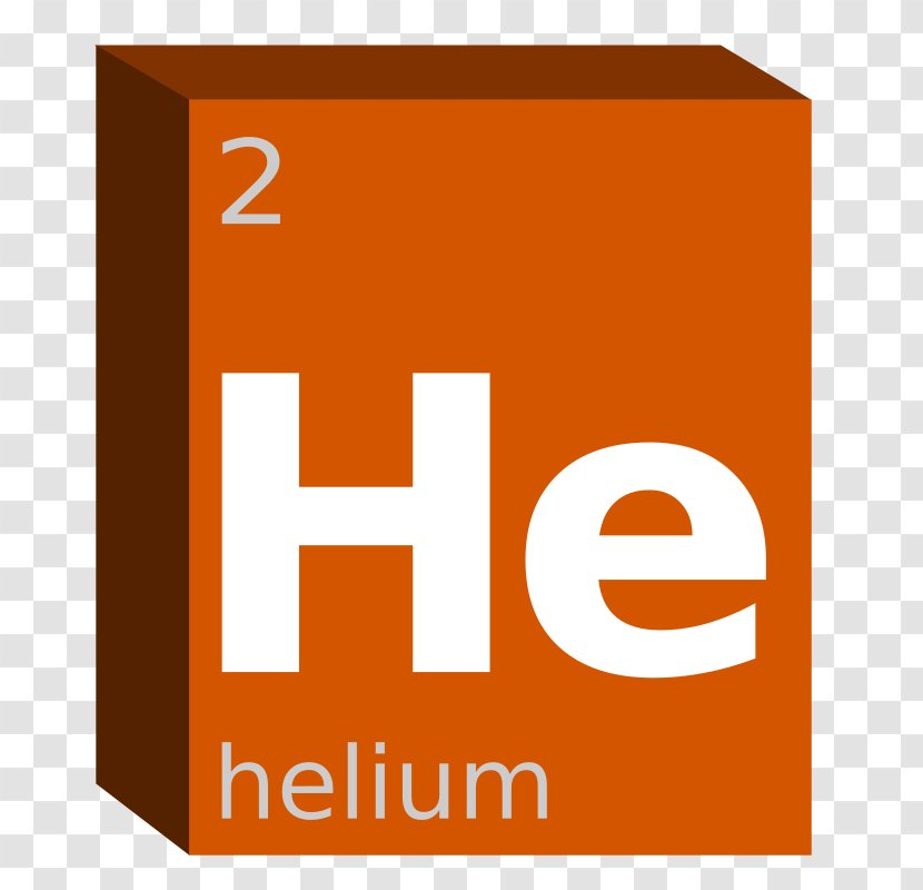 Periodic Table Chemistry Chemical Element Helium Block - Sign - Symbol Transparent PNG