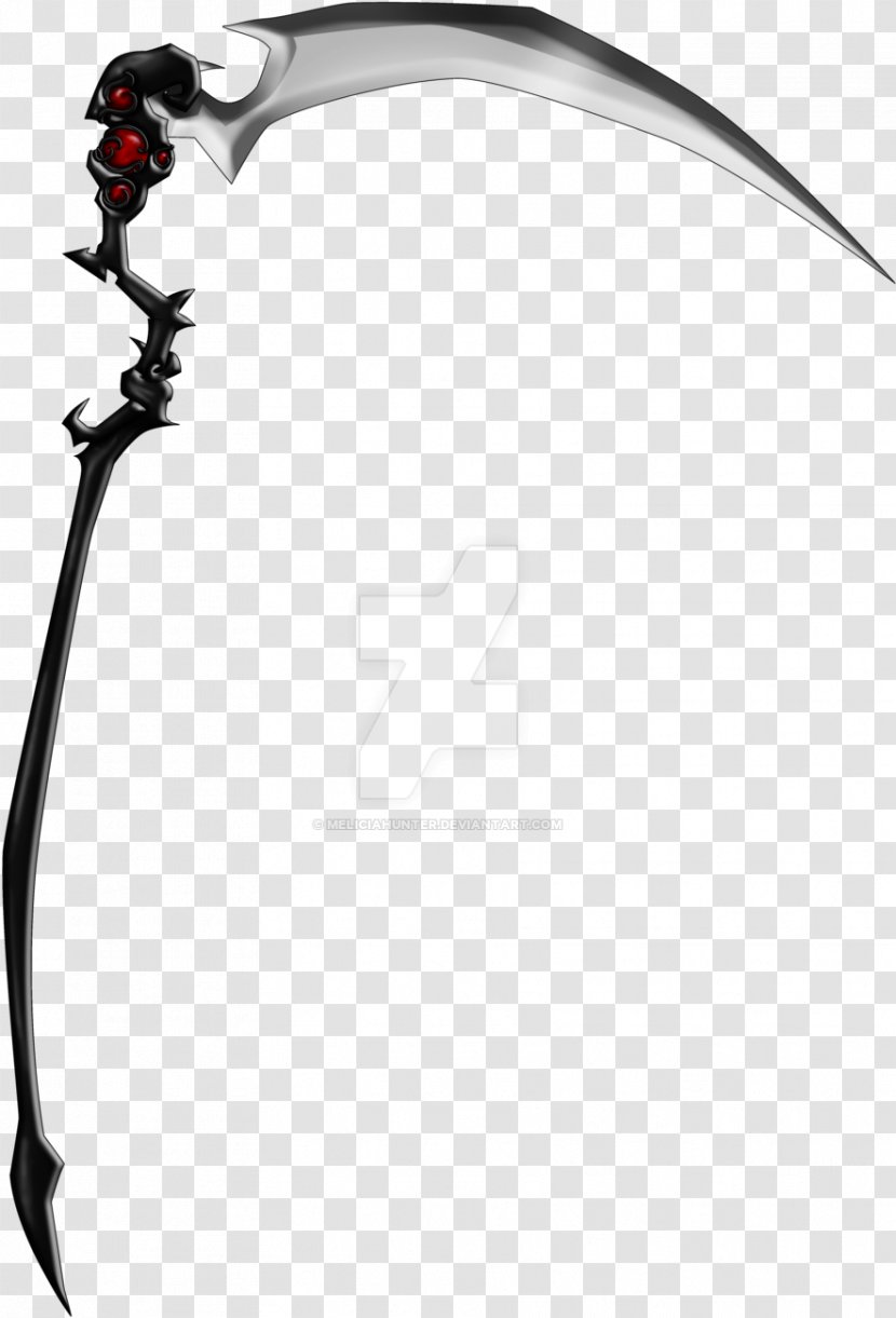 Death Cartoon - Spirit Albarn - Blackandwhite Sword Transparent PNG