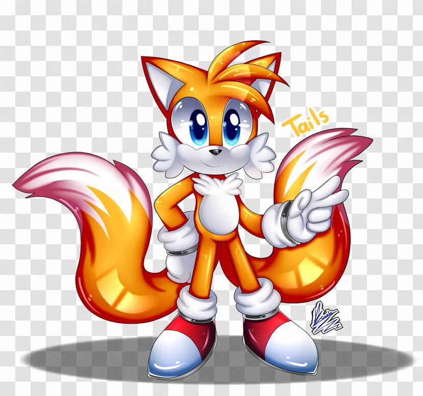 Tails Sonic Chaos Canidae Art Character - Deviantart - Shading Transparent PNG