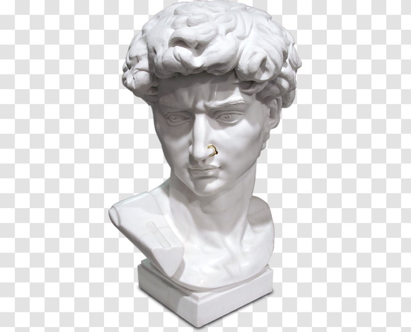 Bust David Marble Sculpture Stone Carving Statue Transparent PNG