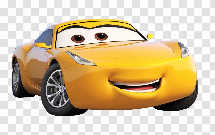 Lightning McQueen Mater Cruz Ramirez Jackson Storm Car - Sports - Yellow Cartoon Transparent PNG