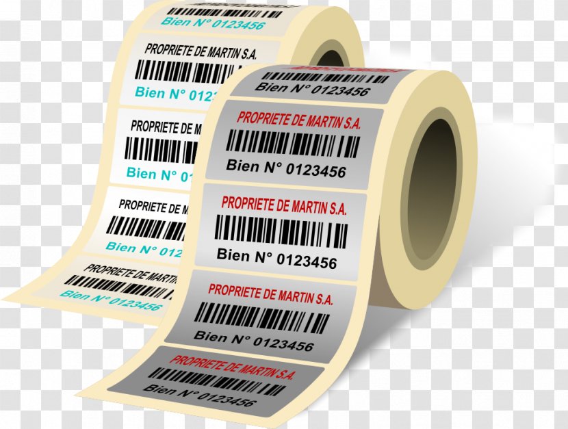 Label Barcode Inventory Text - Polyester Transparent PNG