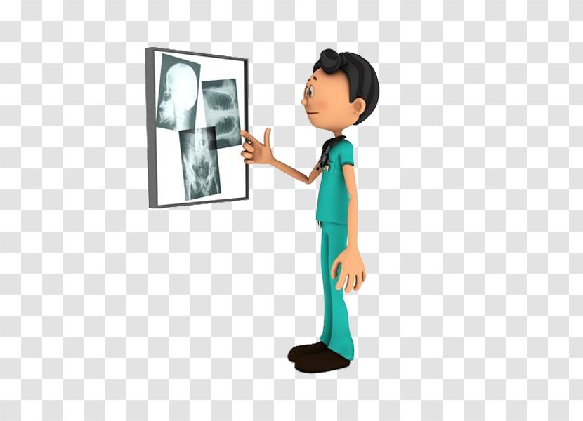 X-ray Cartoon Radiology Clip Art - Standing - Doctor Of The Transparent PNG