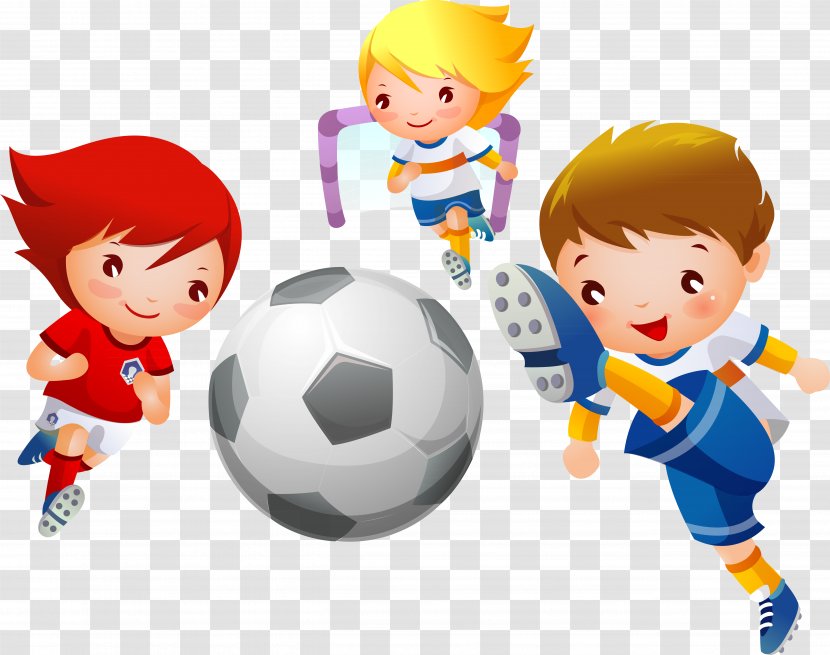 Football Child Sport Drawing - Cartoon - Sports Transparent PNG