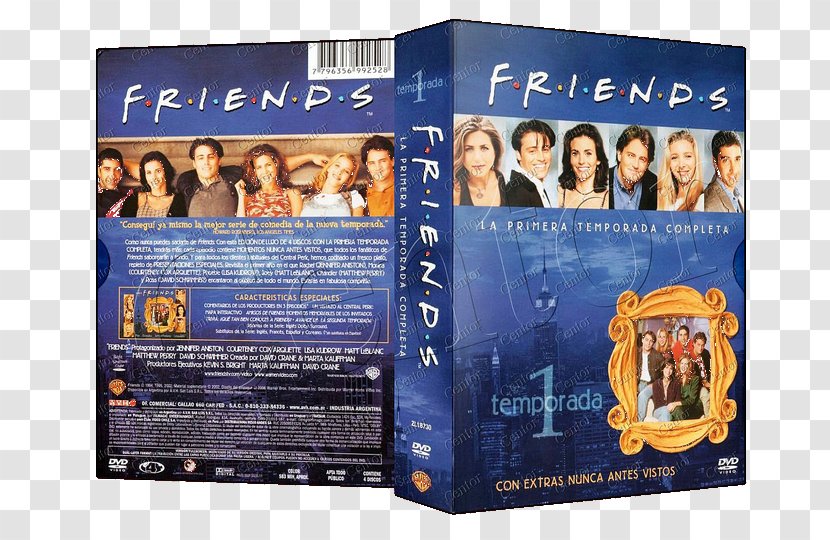 Friends - Jennifer Aniston - Season 1 Blu-ray Disc DVD Television ShowSerie Transparent PNG