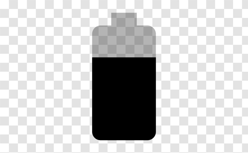 Rectangle Bottle - Black M - Battery Icon Transparent PNG