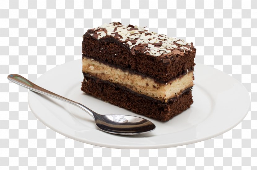 Flourless Chocolate Cake Brownie Torta Caprese German - Whipped Cream Transparent PNG