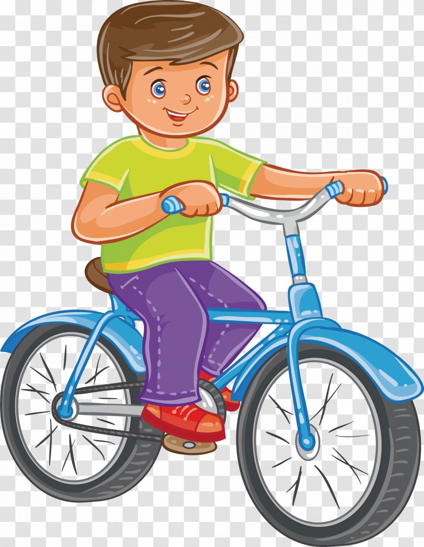 Bicycle Cycling Cartoon - Abike - Blue Bike Transparent PNG