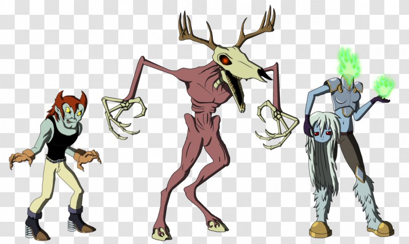 Reindeer Monster Countdown Legendary Creature Jersey Devil Fiction - Watercolor - Wolf Among Us Transparent PNG