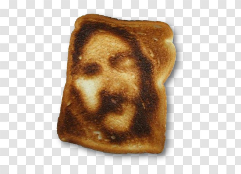 Toast Holy Face Of Jesus Shroud Turin Cheese Sandwich Christianity - Pareidolia - Jake Gyllenhaal Transparent PNG