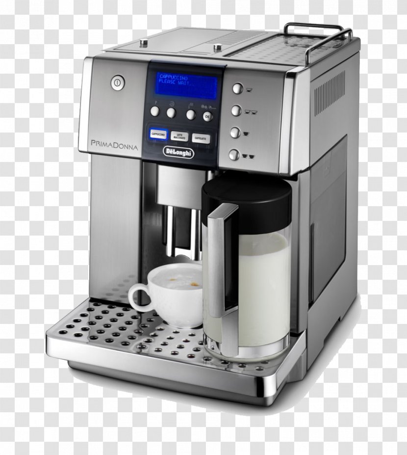 Espresso Cappuccino Coffeemaker De'Longhi - Drip Coffee Maker - Machine Transparent PNG