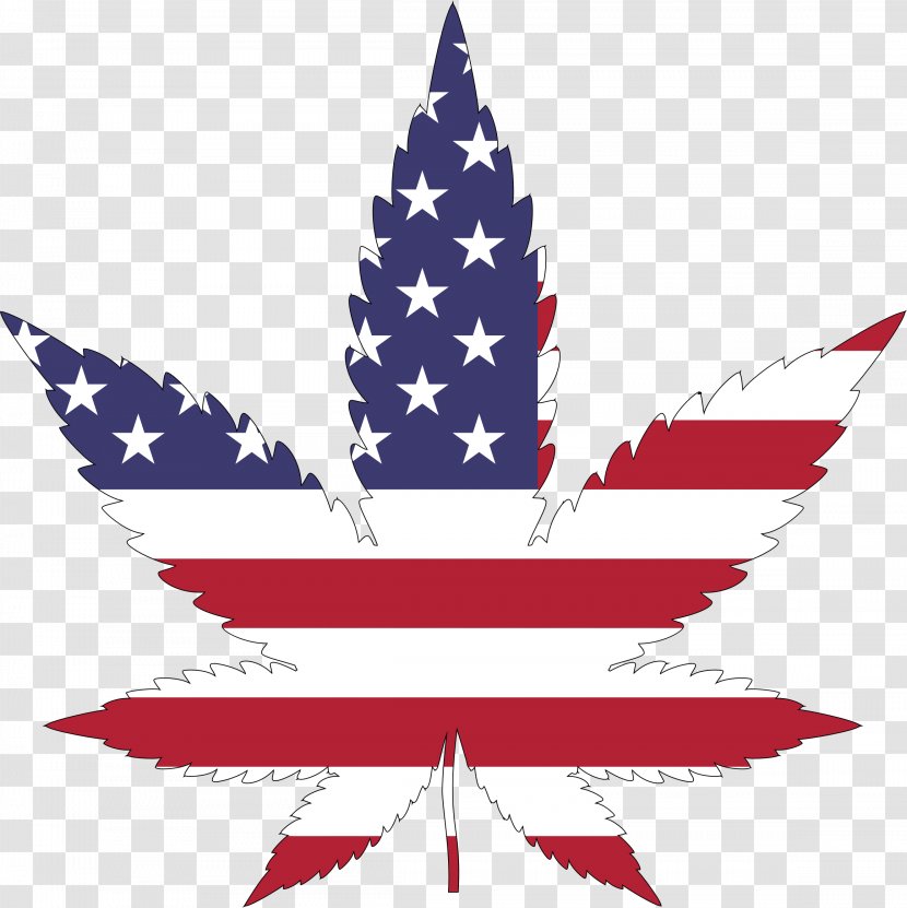 Flag Of The United States Cannabis Hemp Legalization Transparent PNG