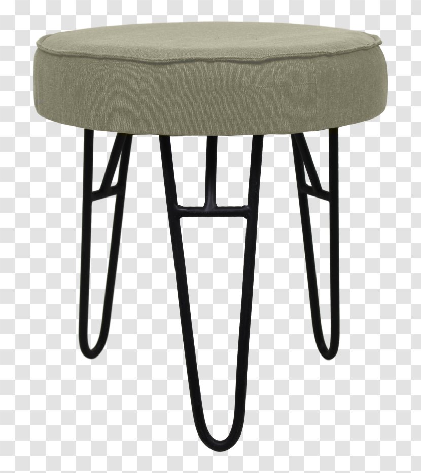 Stool Chair White Black Textile Transparent PNG