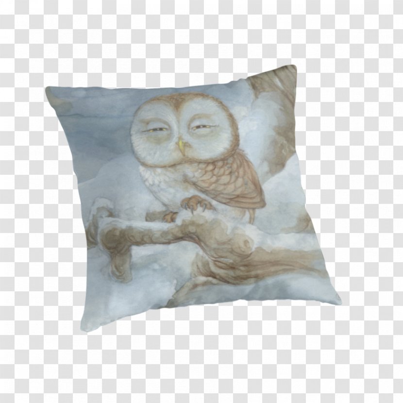 Owl Throw Pillows Cushion Tasche - Bird Of Prey - Sleepy Transparent PNG