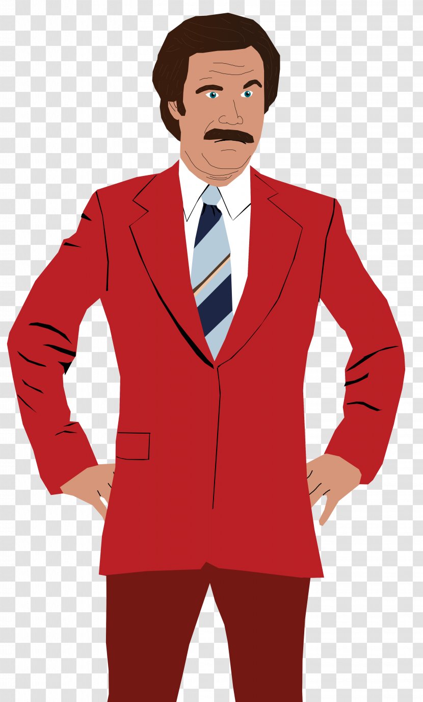 Will Ferrell Anchorman: The Legend Of Ron Burgundy News Presenter Clip Art - Smile Transparent PNG