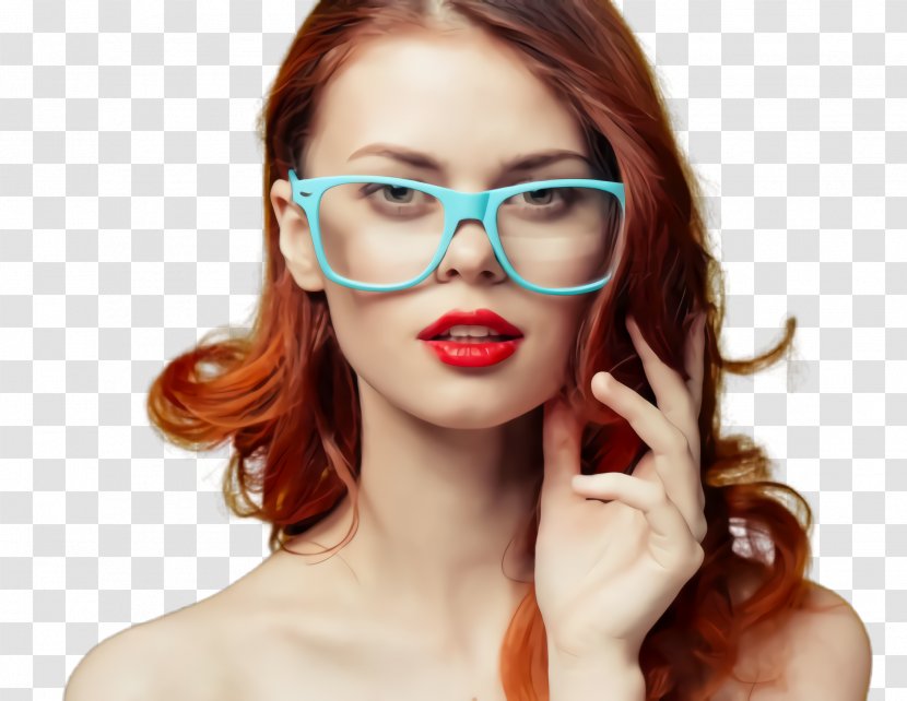 Glasses - Beauty - Eyebrow Chin Transparent PNG