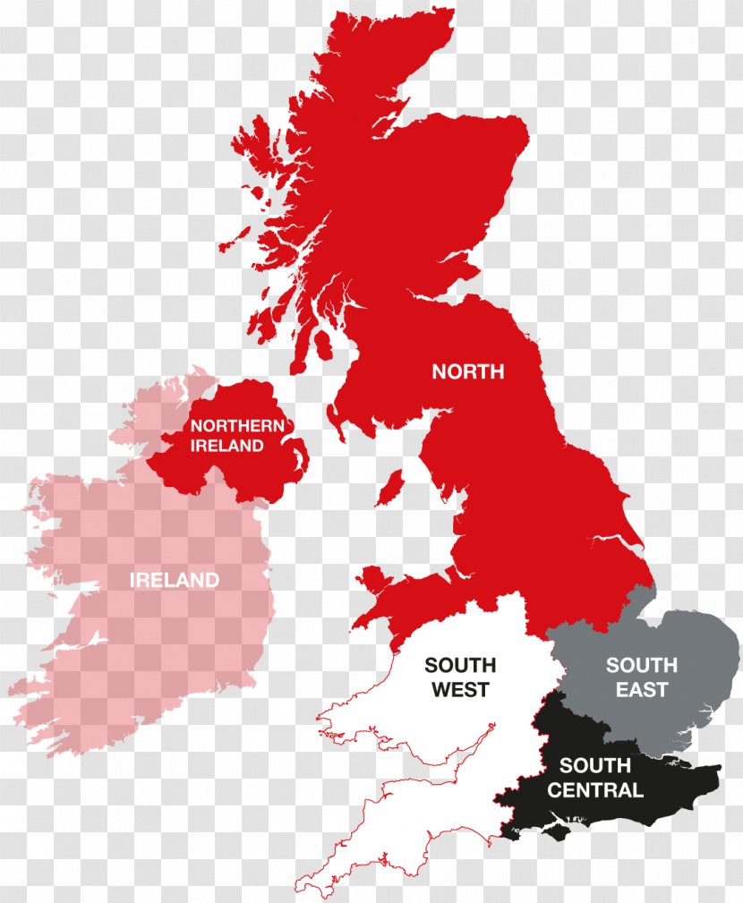 United Kingdom Blank Map Vector Transparent PNG