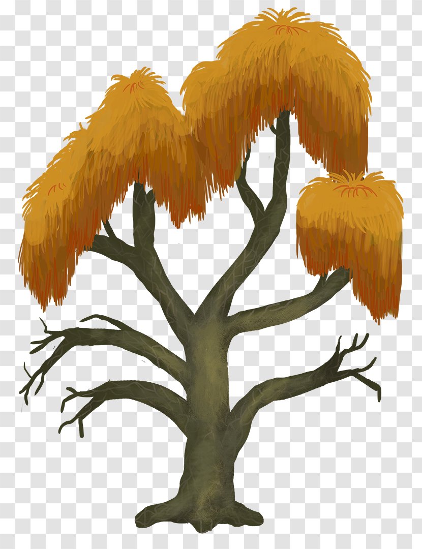 Tree Video Game - Orange - Arboles Transparent PNG