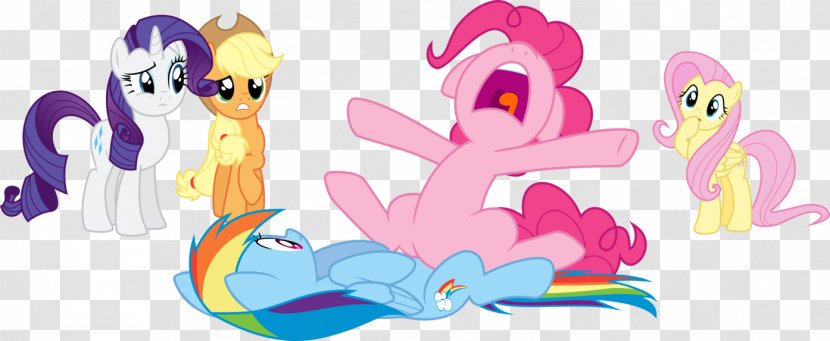 Pony Pinkie Pie Rainbow Dash Applejack Fluttershy - Heart - Silhouette Transparent PNG