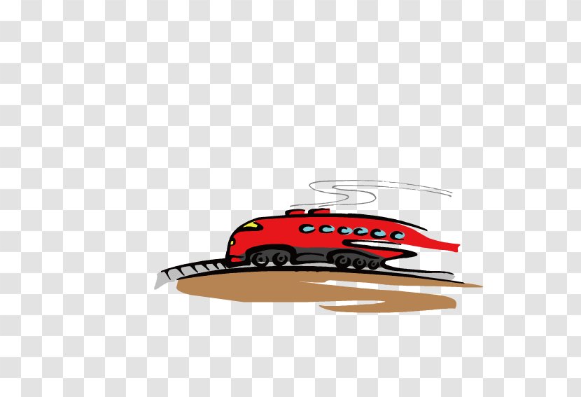 Train Cartoon Illustration - Hat - Red Transparent PNG