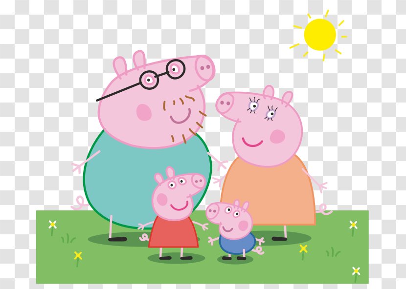 Daddy Pig Paultons Park Mummy Children's Television Series - Animated Cartoon - PEPPA PIG Transparent PNG