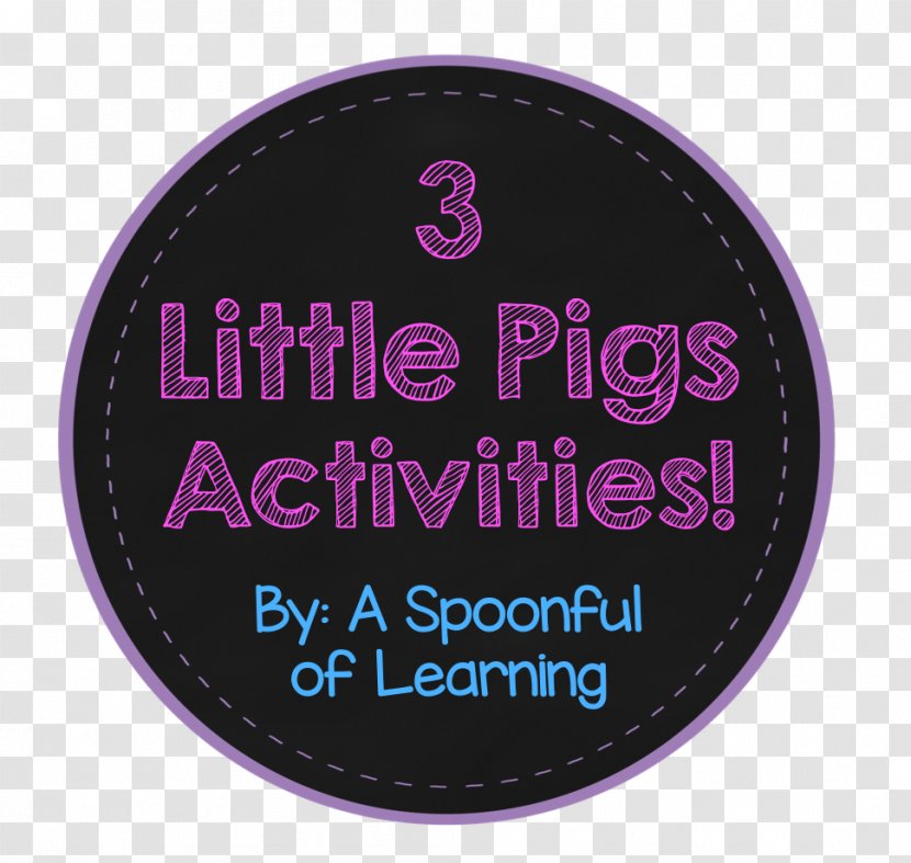 The True Story Of 3 Little Pigs! Three Pigs Gray Wolf Pete Cat Logo - Groovy Transparent PNG