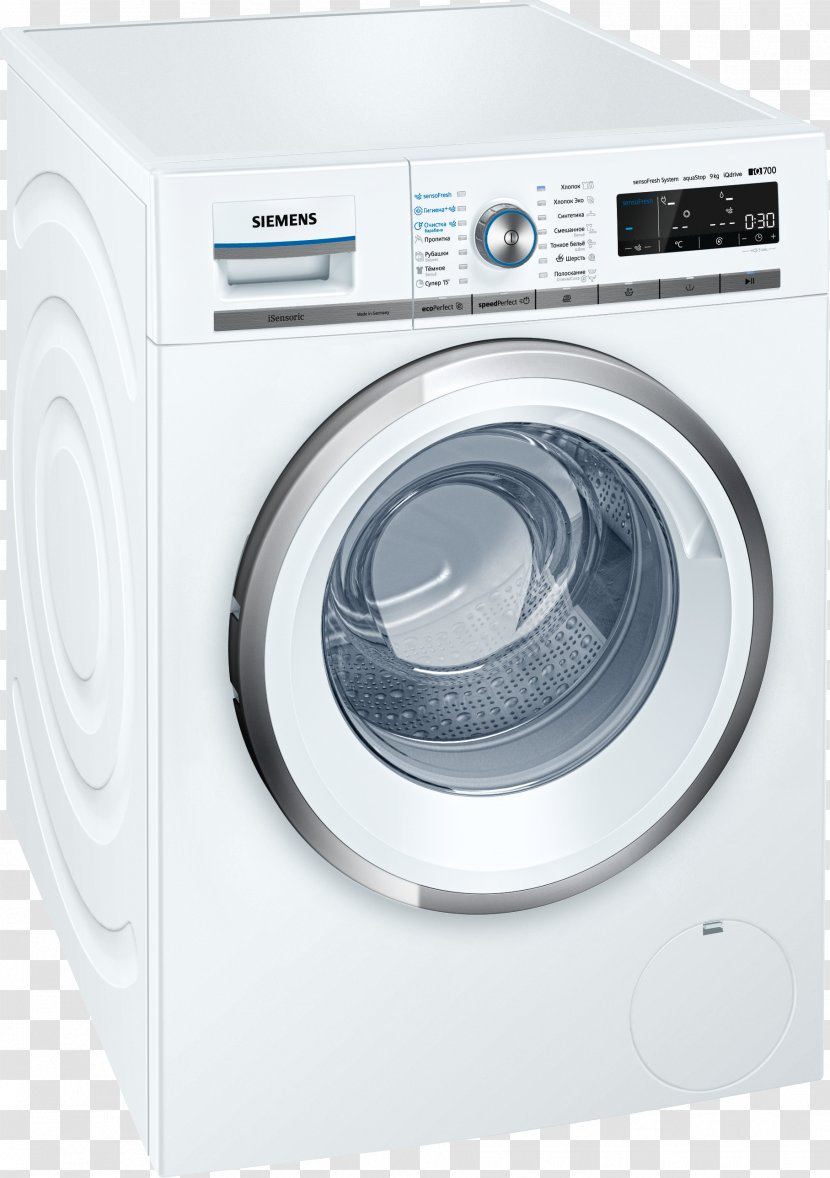Washing Machines Home Appliance Siemens Clothes Dryer Laundry - Wash Transparent PNG