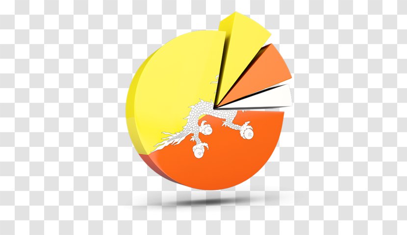 Bhutan Illustration Pie Chart - Streamer Transparent PNG