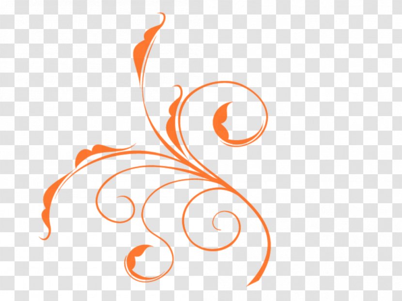 Blogger - Orange - Swirls Transparent PNG