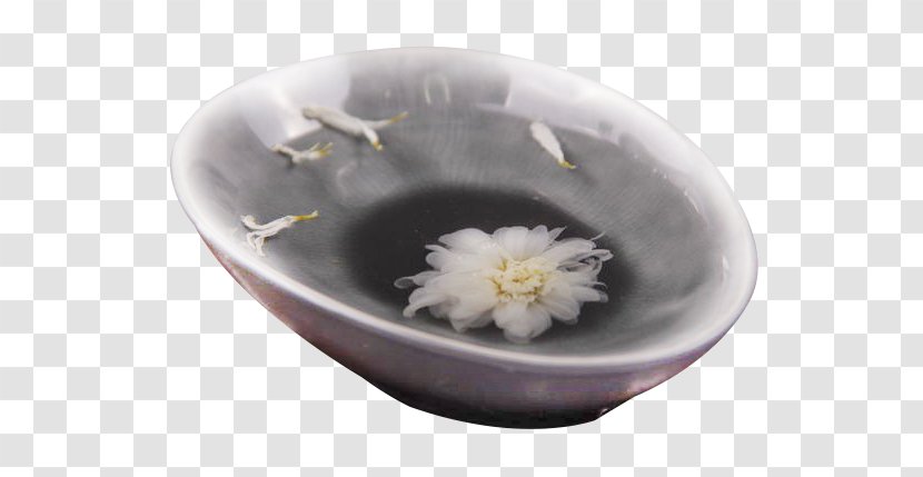 Flowering Tea Chrysanthemum - Dishware - Ink And White Flower Transparent PNG