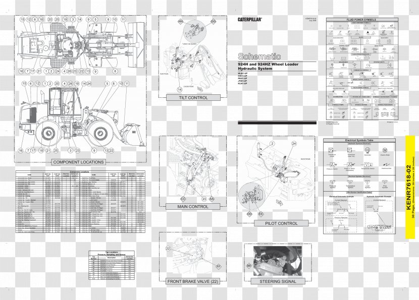 Caterpillar Inc. John Deere Wiring Diagram Hydraulics Schematic - Text - Tractor Transparent PNG