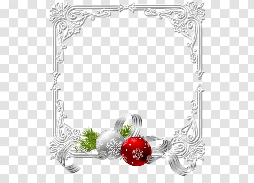 Christmas Decoration Ornament Clip Art - Frame With White Ball Transparent PNG