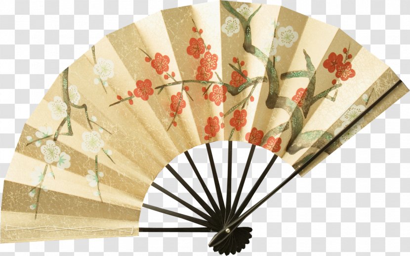 Hand Fan Paper Chinoiserie - Eastern Transparent PNG