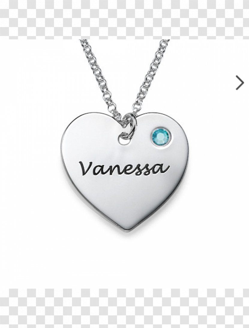 Charms & Pendants Birthstone Necklace Engraving Jewellery - Silver Transparent PNG