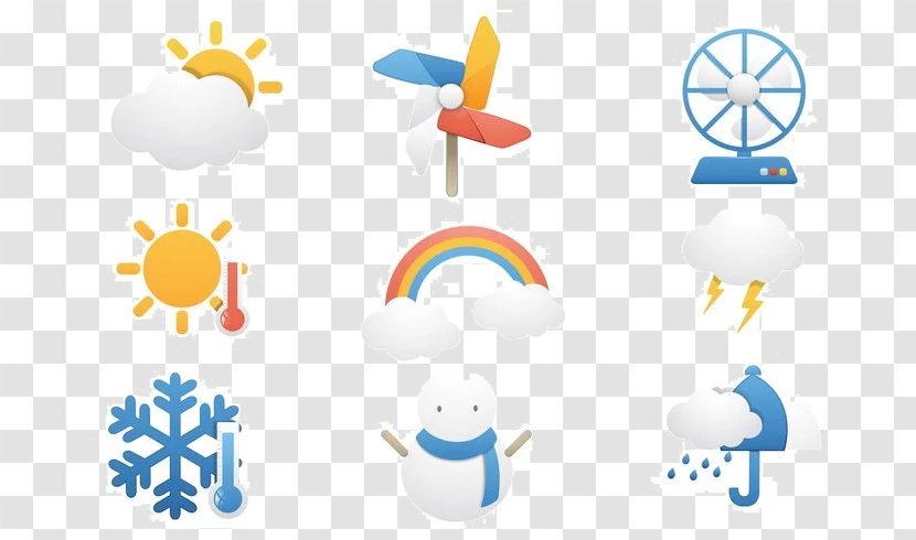 Weather Download Icon - Brand - Vector New Sun Snowflakes Transparent PNG