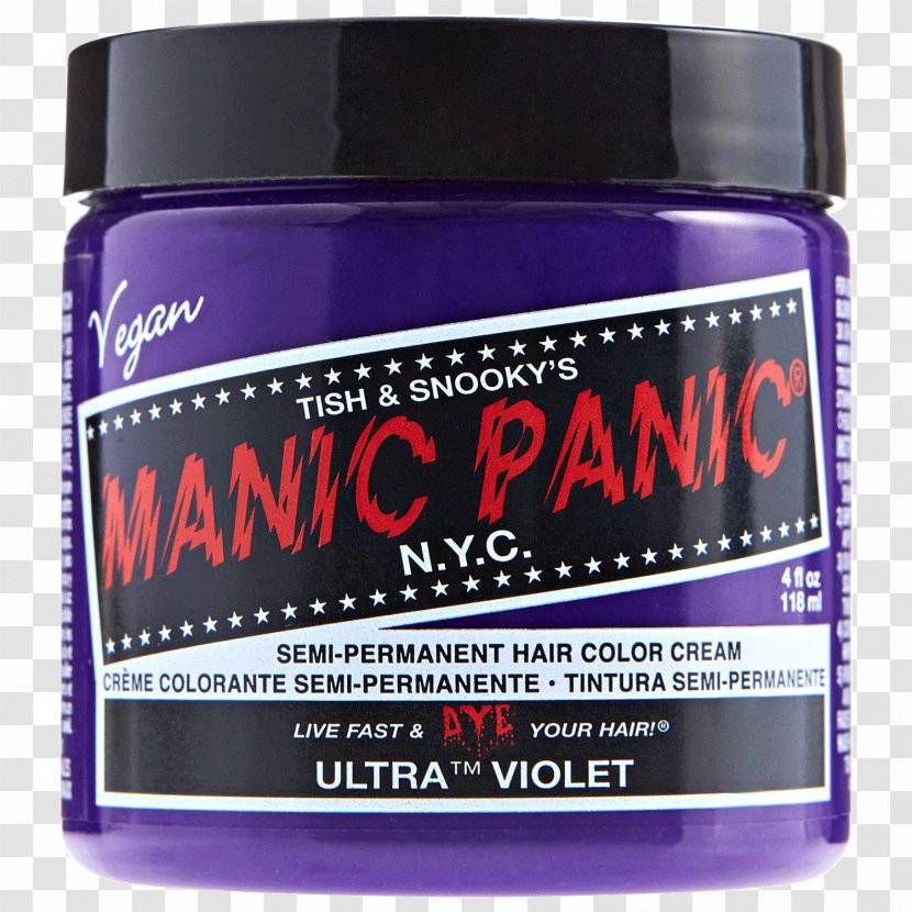 Hair Coloring Manic Panic Care Cosmetics - Korean Semi Permanent Makeup Transparent PNG